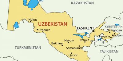Stolica Uzbekistanu na mapie