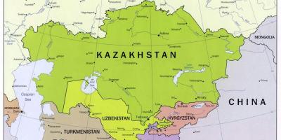 Uzbekistan mapa Rosji